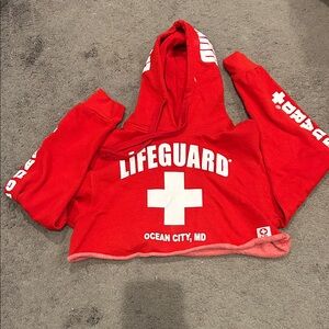 Red Lifeguard Hoodie